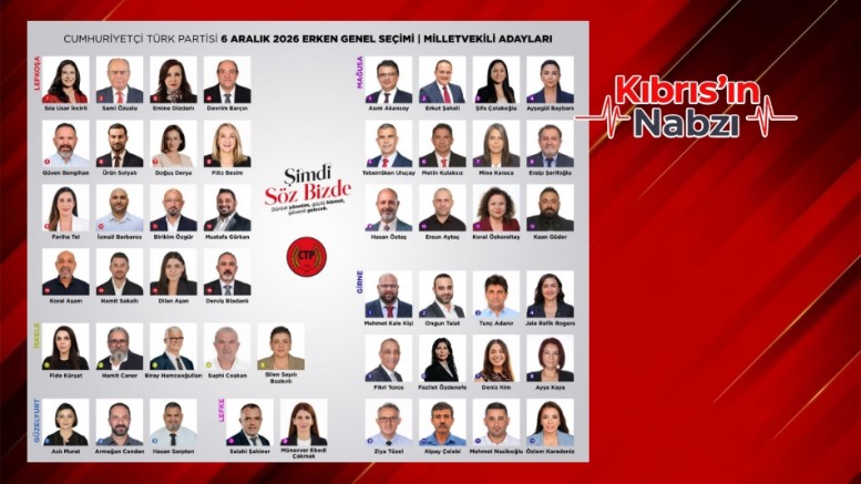 CTP’NİN MİLLETVEKİLİ ADAYLARI BELİRLENDİ