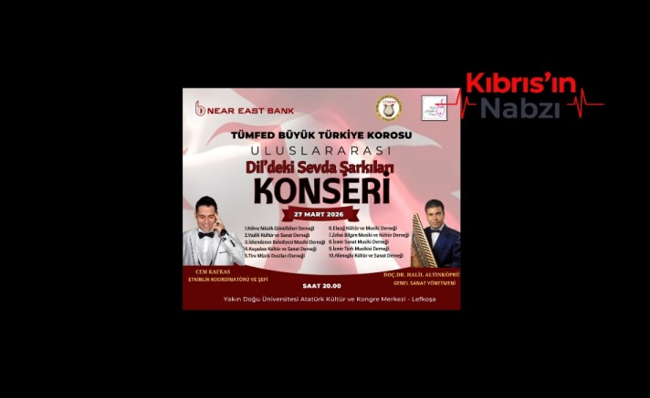 DİL'DEKİ SEVDA ŞARKILARI KONSERİ CUMA AKŞAMI LEFKOŞA’DA