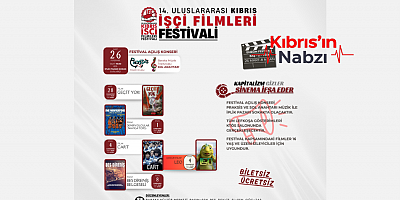 14. ULUSLARARASI KIBRIS İŞÇİ FİLMLERİ FESTİVALİ 26 MART’TA BAŞLAYACAK