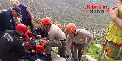 7 METRE YÜKSEKTEN DÜŞEN ŞAHIS KURTARILDI