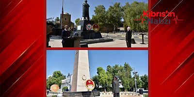 ATATÜRK ANITI VE ŞEHİTLER ANITI’NDA TÖREN DÜZENLENDİ