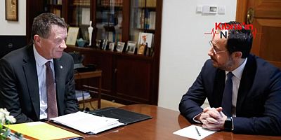 AVRUPA SAYIŞTAY BAŞKANI TONY MURPHY HRİSTODULİDİS’LE GÖRÜŞTÜ