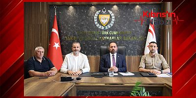 BAKAN ÇAVUŞ, KKTC AVCILIK FEDERASYONU HEYETİNİ KABUL ETTİ