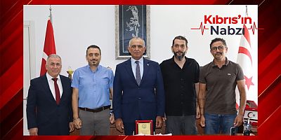 ÇAVUŞOĞLU, GİRNE ANAFARTALAR LİSESİ HEYETİNİ KABUL ETTİ