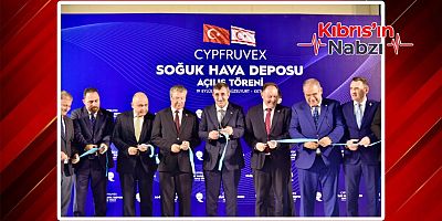 CYPFRUVEX’İN 15 BİN TONLUK SOĞUK HAVA DEPOSU HİZMETTE