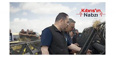 DÜÇ’TE YILIN İLK HASADINI TARIM BAKANI ÇAVUŞ YAPTI