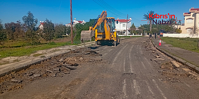 GAZİMAĞUSA’DA 2. ETAP ASFALT ÇALIŞMALARI DEVAM EDİYOR