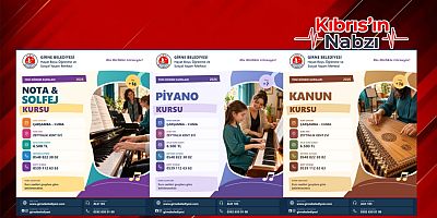 GİRNE BELEDİYESİ'NDEN YENİ DÖNEM MÜZİK KURSLARI