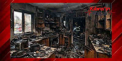 GİRNE’DE ÇIKAN YANGINI EV SAKİNLERİ SÖNDÜRDÜ