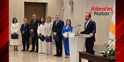 GÜNEY KIBRIS’TA YENİ BAKANLAR YEMİN EDEREK GÖREVLERİNE BAŞLADI