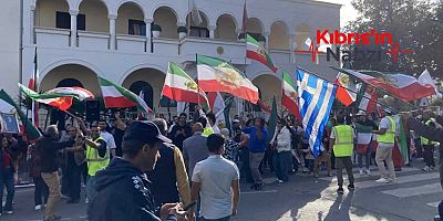 GÜNEY KIBRIS'TAKİ İRANLILAR HAMANEY'İN ÖLÜMÜNÜ KUTLADI