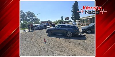 GÜZELYURT'TA TRAFİK KAZASI