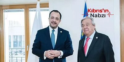 HRİSTODULİDİS DÜN BRÜKSEL’DE GUTERRES’LE GÖRÜŞTÜ