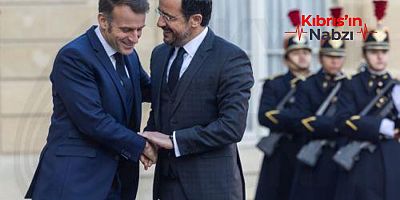 HRİSTODULİDİS PARİS’TE MACRON’LA BAŞ BAŞA GÖRÜŞTÜ