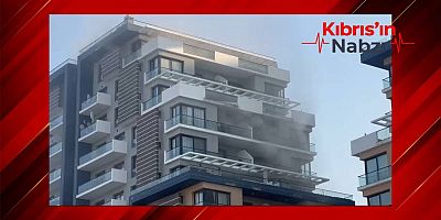 İSKELE'DE YÜKSEK KATLI BİNADA YANGIN: TAHLİYELER SÜRÜYOR