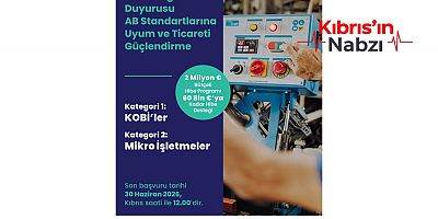 KIBRIS TÜRK KOBİ’LERİNE 2 MİLYON EUROLUK DEV DESTEK