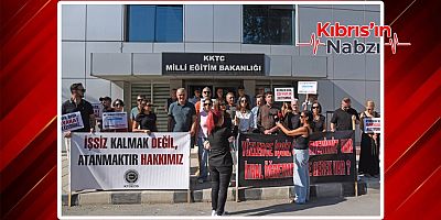 KTOEÖS, MİLLİ EĞİTİM BAKANLIĞI ÖNÜNDE AÇIKLAMA YAPTI