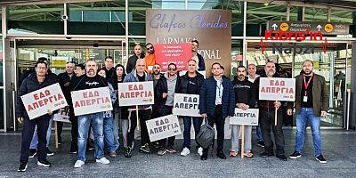 LARNAKA HAVALİMANI’NDAKİ GREV UÇUŞLARI AKSATTI