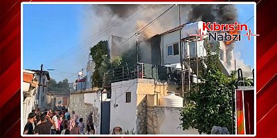 LEFKOŞA’DA EV YANGINI