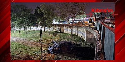 NAVİGASYON YANLIŞ YOLU GÖSTERDİ, DEREYE UÇTU