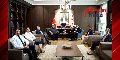 ÖZTÜRKLER KIBRIS TÜRK TARİH KURUMU HEYETİNİ KABUL ETTİ