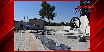 PAŞAKÖY’DE ATATÜRK BÜSTÜ ÇEVRESİNDEKİ ÇALIŞMALAR SÜRÜYOR