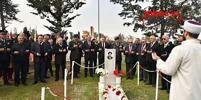 ŞEHİT HÜSEYİN RUSO ANIT MEZARI BAŞINDA ANILDI