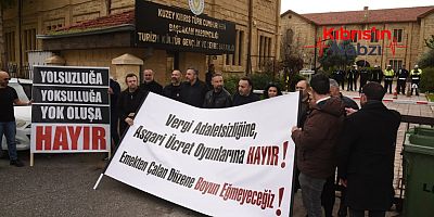 SENDİKALAR, BAŞBAKAN YARDIMCILIĞI ÖNÜNDE EYLEM YAPTI