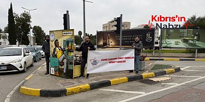 TEL-SEN,  PANKART AÇARAK BİLDİRİ DAĞITTI