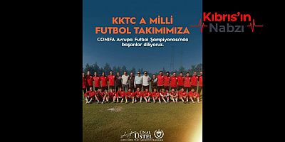 ÜSTEL, KKTC A MİLLİ FUTBOL TAKIMI’NA BAŞARILAR DİLEDİ
