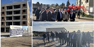 ÜSTEL, YAPIMI DEVAM EDEN GÜZELYURT HASTANESİ’Nİ ZİYARET ETTİ