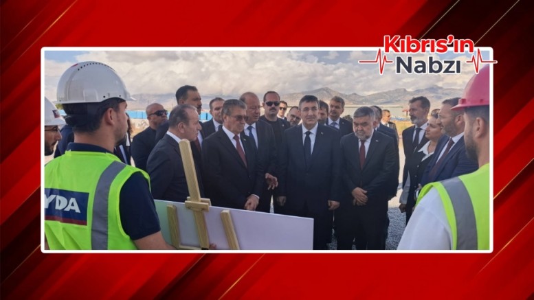 ÜSTEL VE YILMAZ, YENİ LEFKOŞA HASTANESİ İNŞAATINDA İNCELEMELERDE BULUNDU